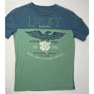 Lucky Brand Woman's Tshirt size M Pre-Owned with Fading on shoulder area summer
